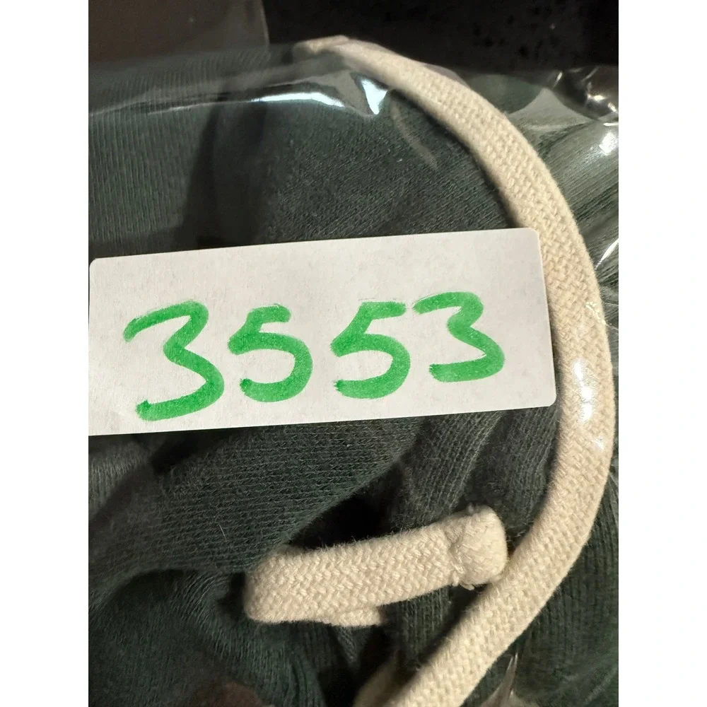 Essentials Fear of God Mens Forest Green Logo Sweatpants Joggers Size M 3553
